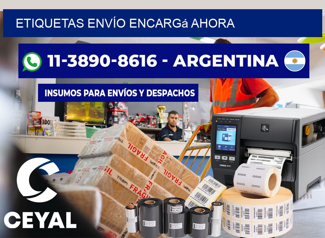 ETIQUETAS ENVÍO Encargá ahora