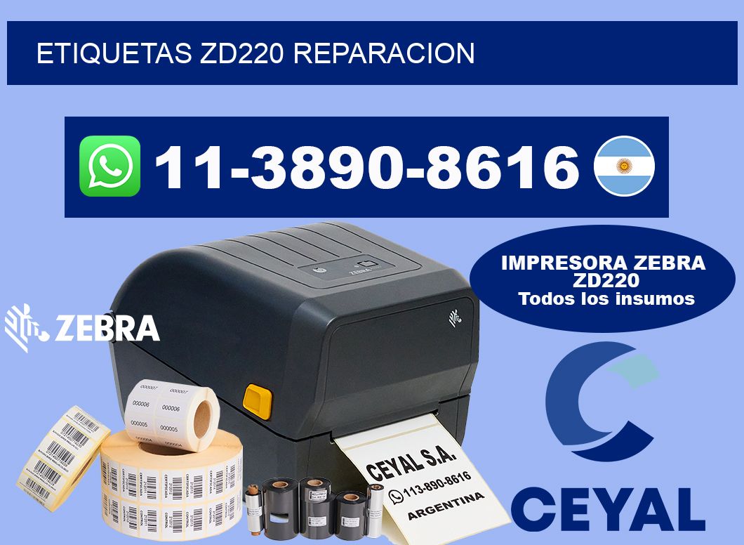 ETIQUETAS ZD220 reparacion