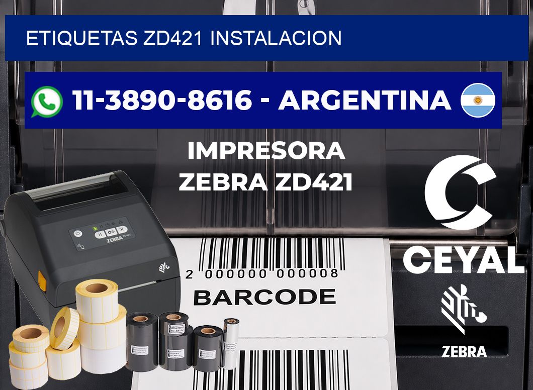 ETIQUETAS ZD421 instalacion