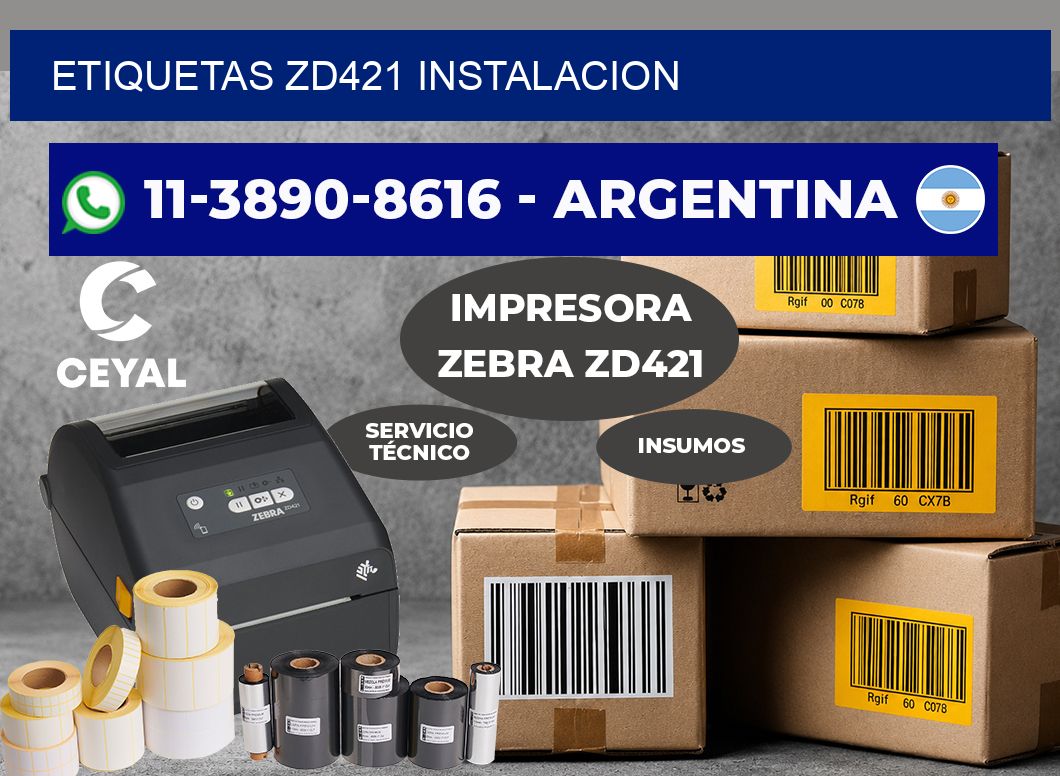 ETIQUETAS ZD421 instalacion