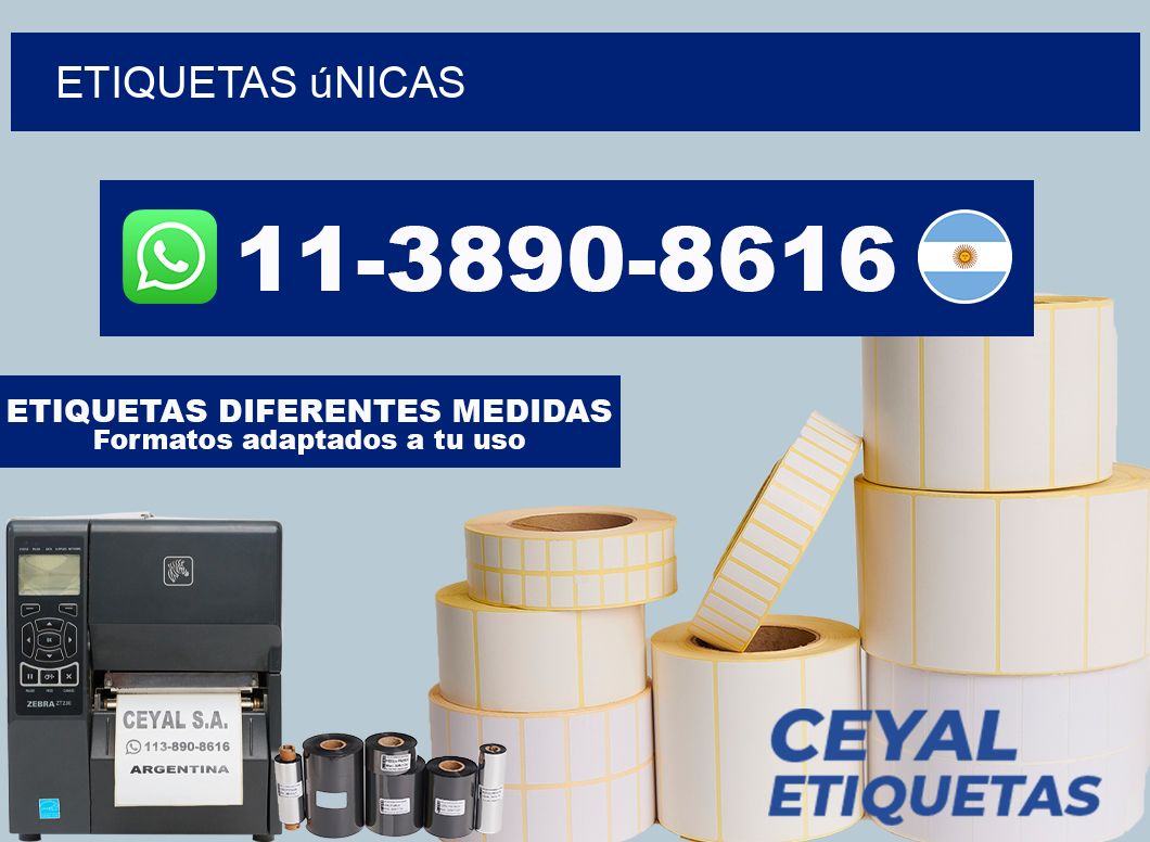 ETIQUETAS únicas