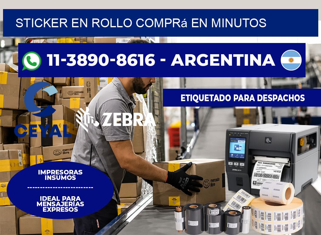 STICKER EN ROLLO Comprá en minutos