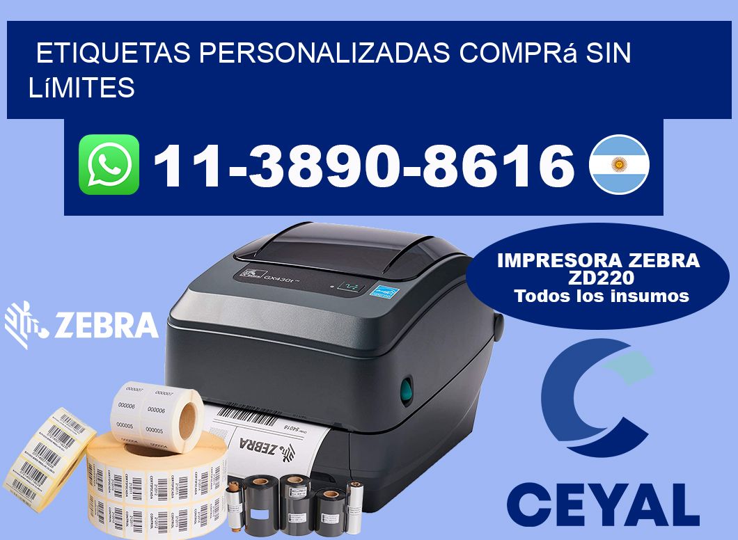 etiquetas personalizadas Comprá sin límites