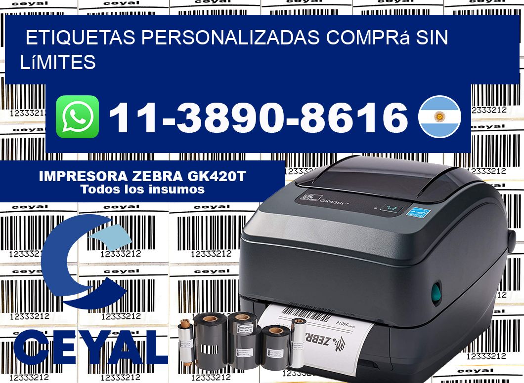etiquetas personalizadas Comprá sin límites