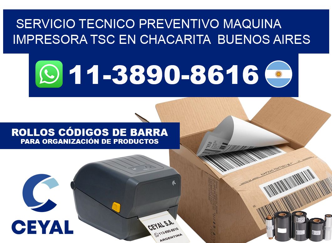 servicio tecnico preventivo Maquina impresora TSC en Chacarita Buenos Aires