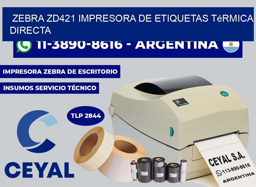 zebra ZD421 impresora de etiquetas térmica directa