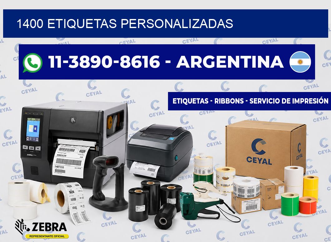 1400 ETIQUETAS PERSONALIZADAS