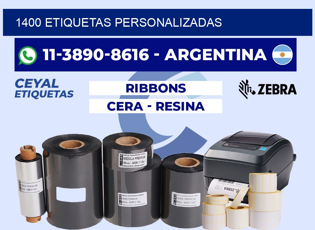 1400 ETIQUETAS PERSONALIZADAS