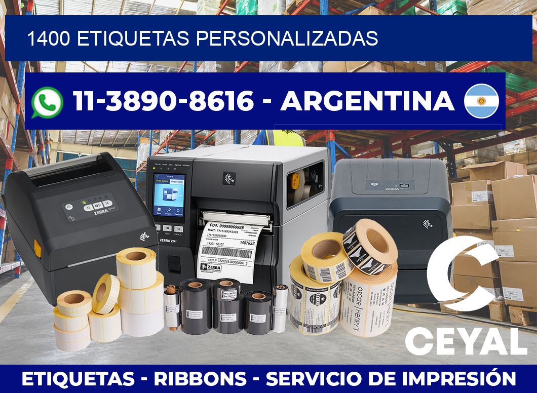 1400 ETIQUETAS PERSONALIZADAS