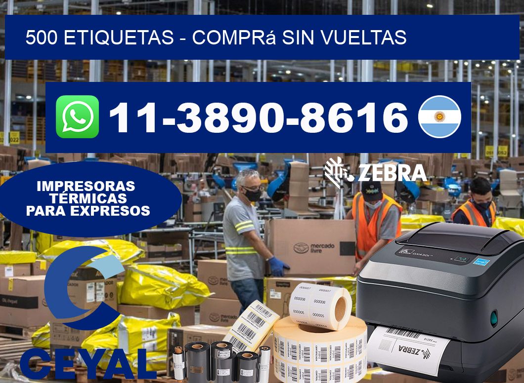 500 ETIQUETAS - Comprá sin vueltas