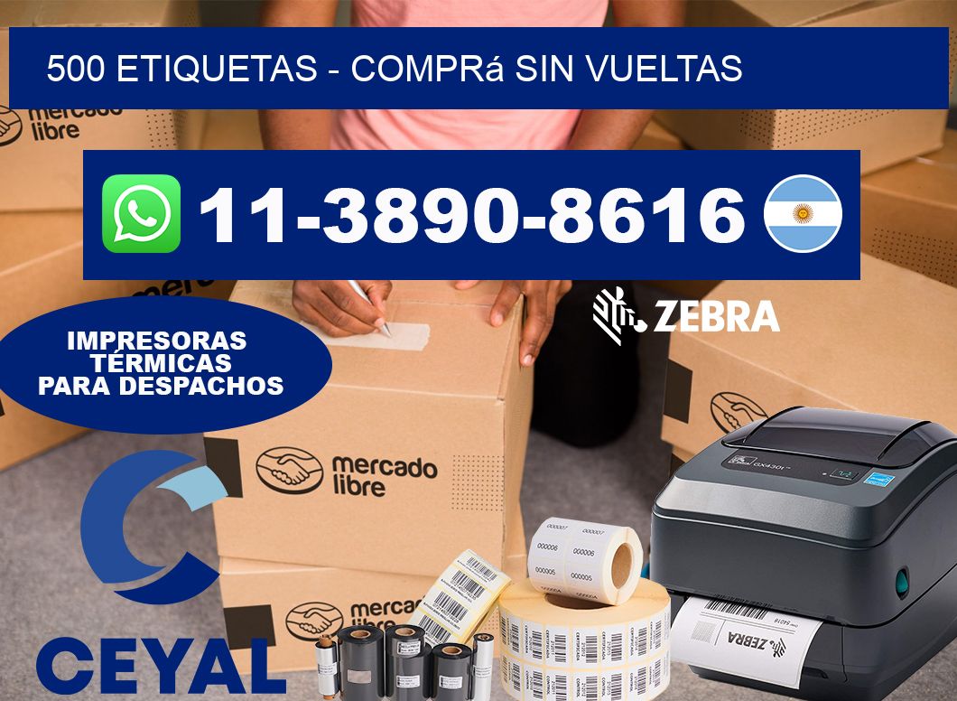 500 ETIQUETAS - Comprá sin vueltas