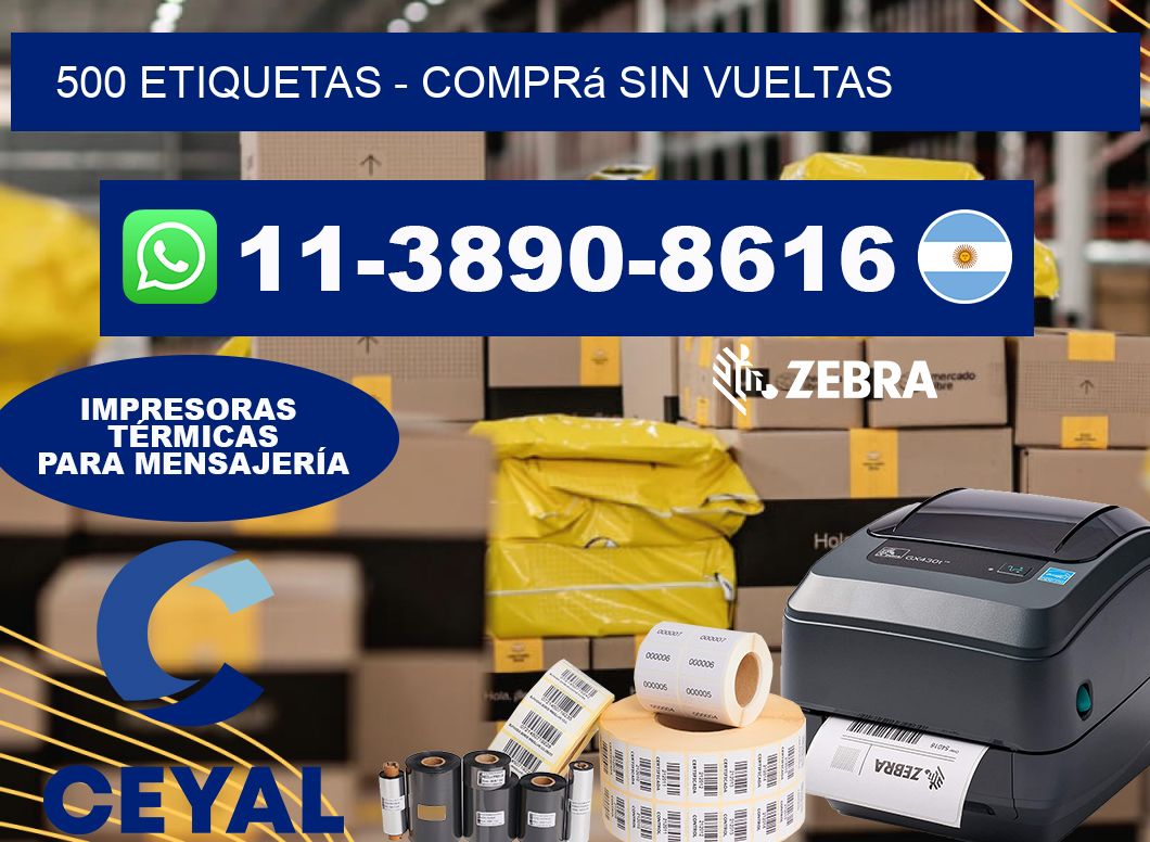 500 ETIQUETAS – Comprá sin vueltas