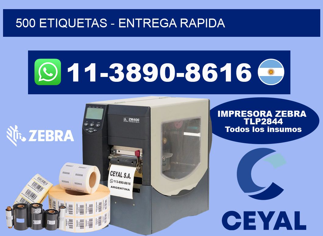 500 ETIQUETAS - entrega rapida