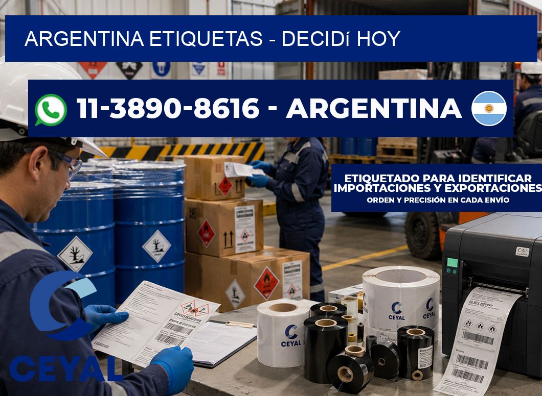 ARGENTINA ETIQUETAS - Decidí hoy