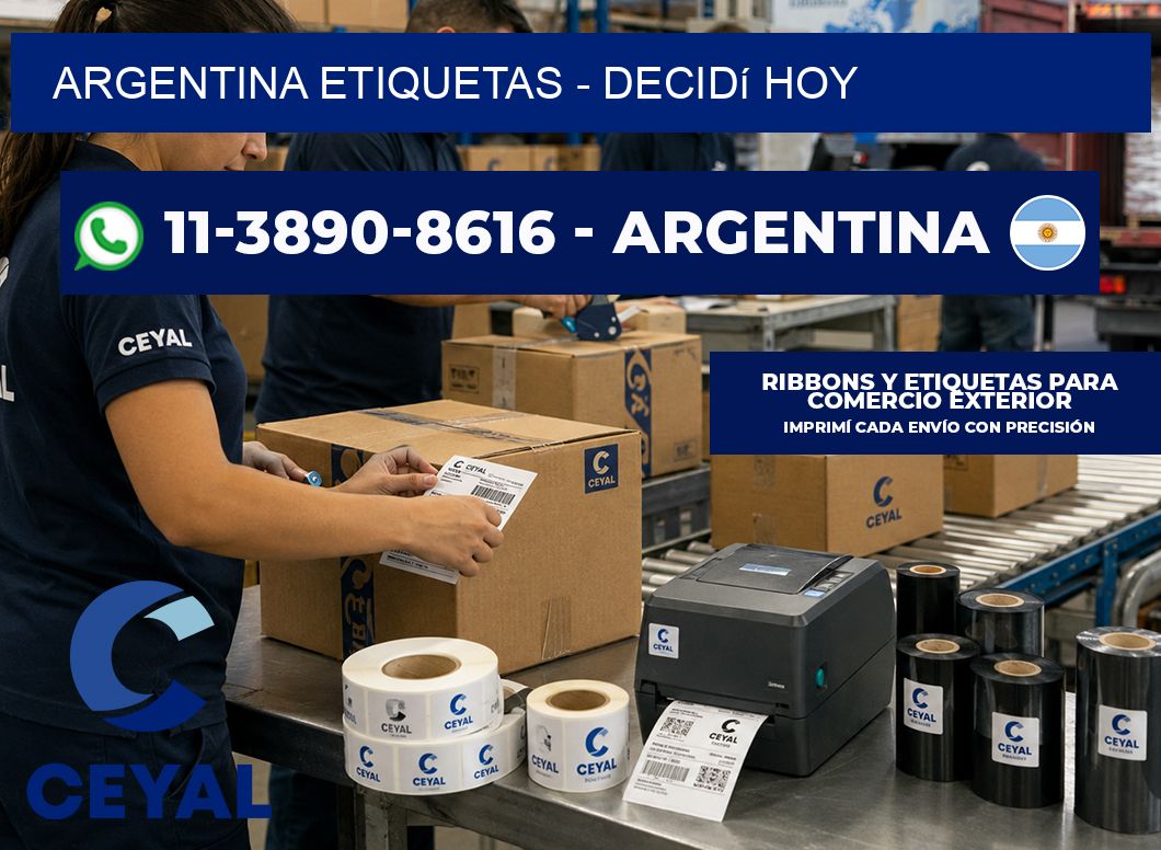 ARGENTINA ETIQUETAS - Decidí hoy