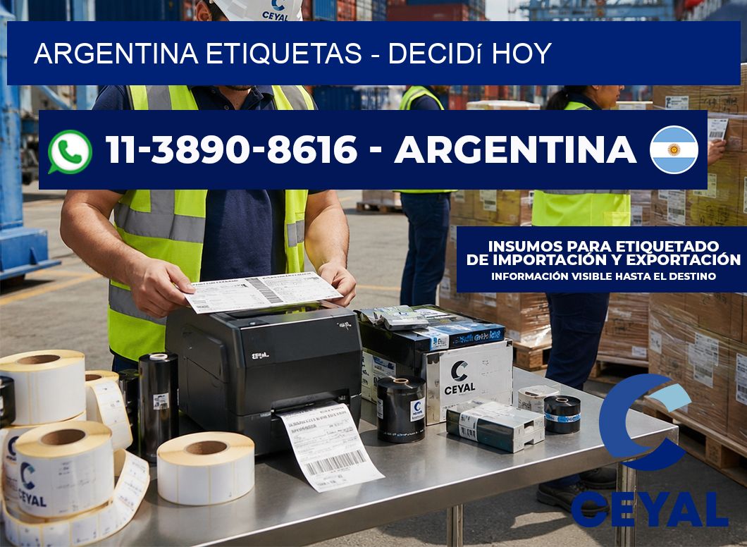 ARGENTINA ETIQUETAS – Decidí hoy
