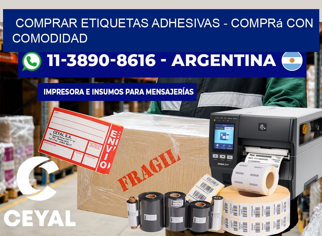 COMPRAR ETIQUETAS ADHESIVAS - Comprá con comodidad