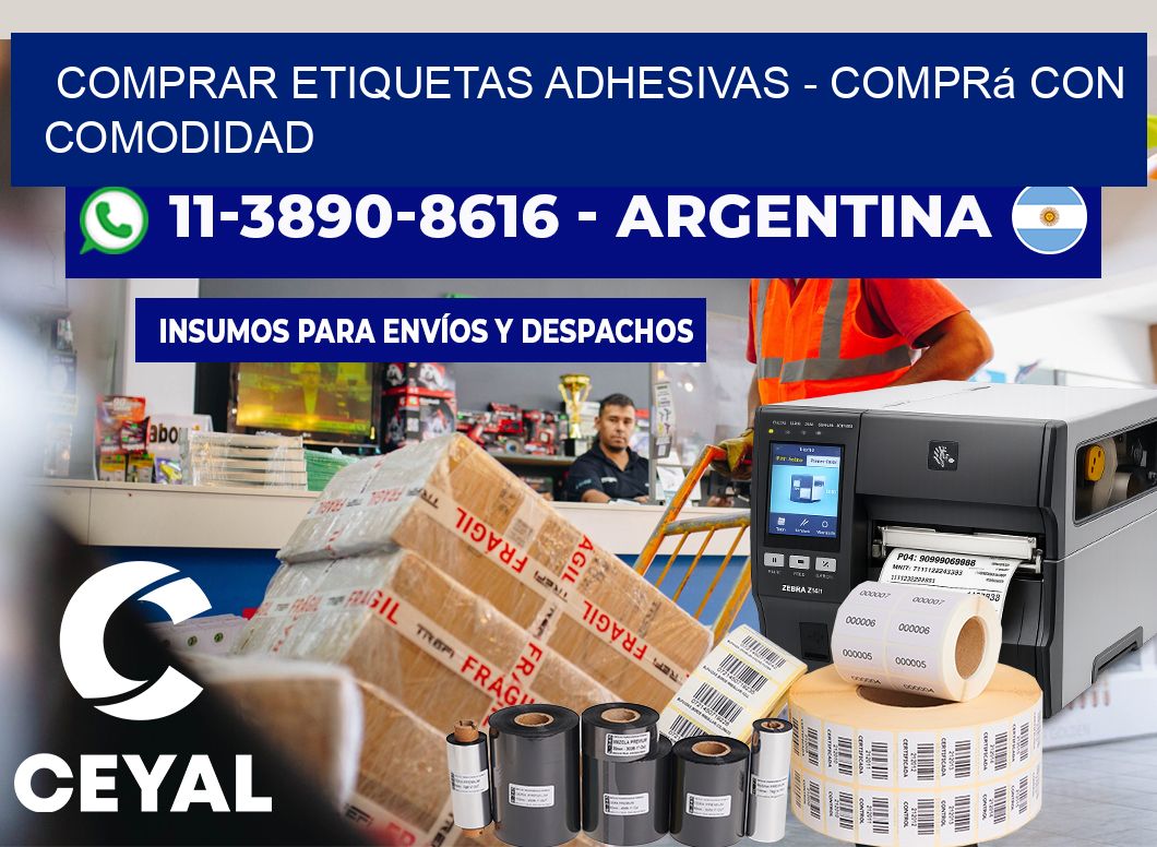 COMPRAR ETIQUETAS ADHESIVAS – Comprá con comodidad