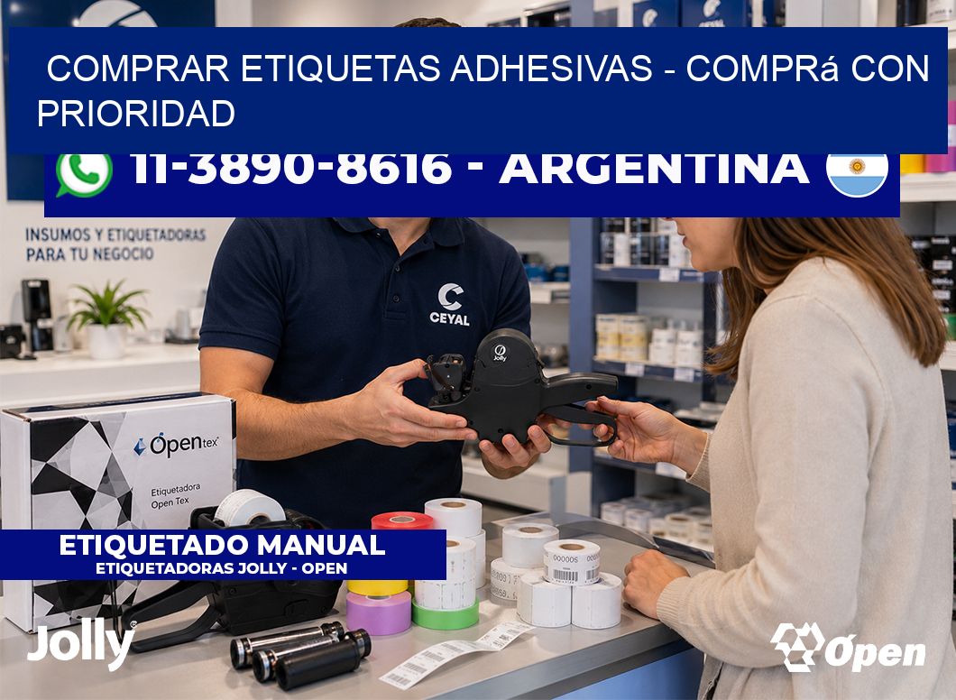 COMPRAR ETIQUETAS ADHESIVAS - Comprá con prioridad