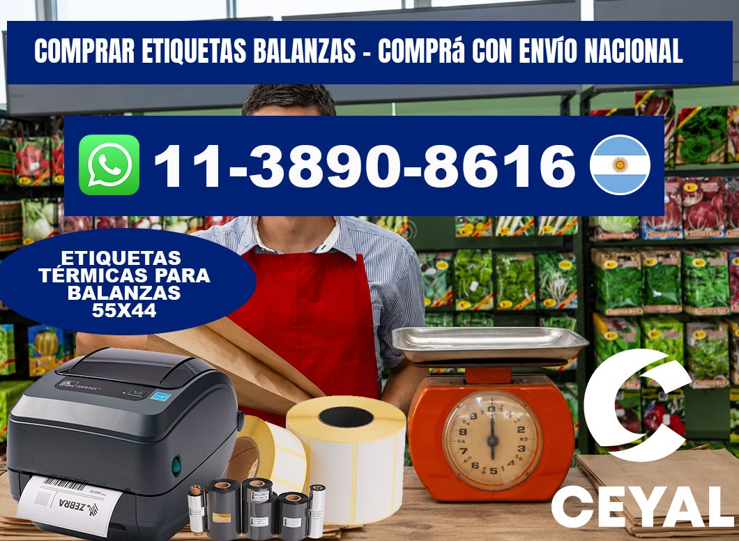 COMPRAR ETIQUETAS BALANZAS - Comprá con envío nacional