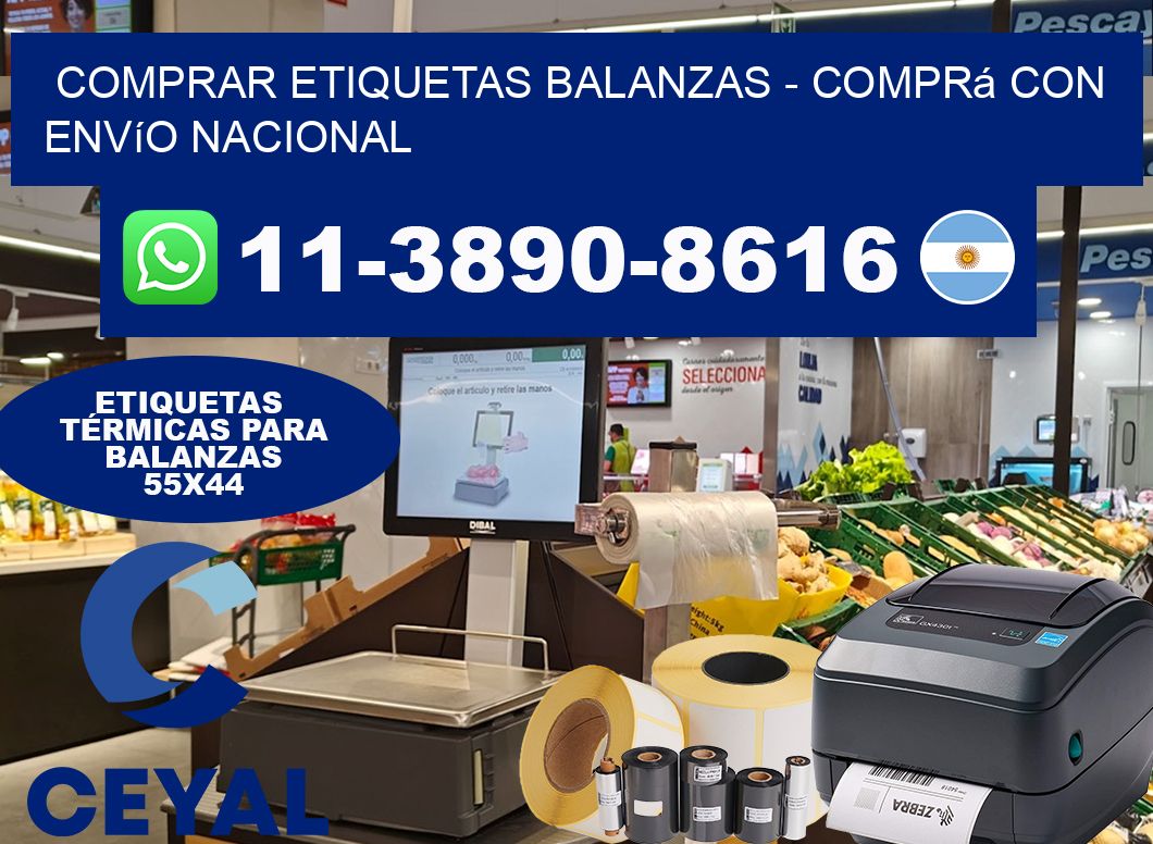 COMPRAR ETIQUETAS BALANZAS – Comprá con envío nacional