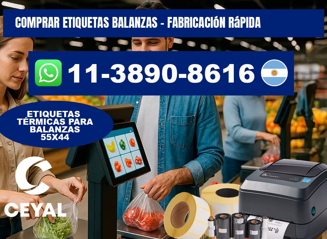 COMPRAR ETIQUETAS BALANZAS - Fabricación rápida