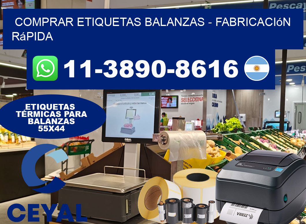 COMPRAR ETIQUETAS BALANZAS - Fabricación rápida