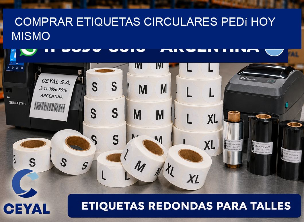COMPRAR ETIQUETAS CIRCULARES Pedí hoy mismo