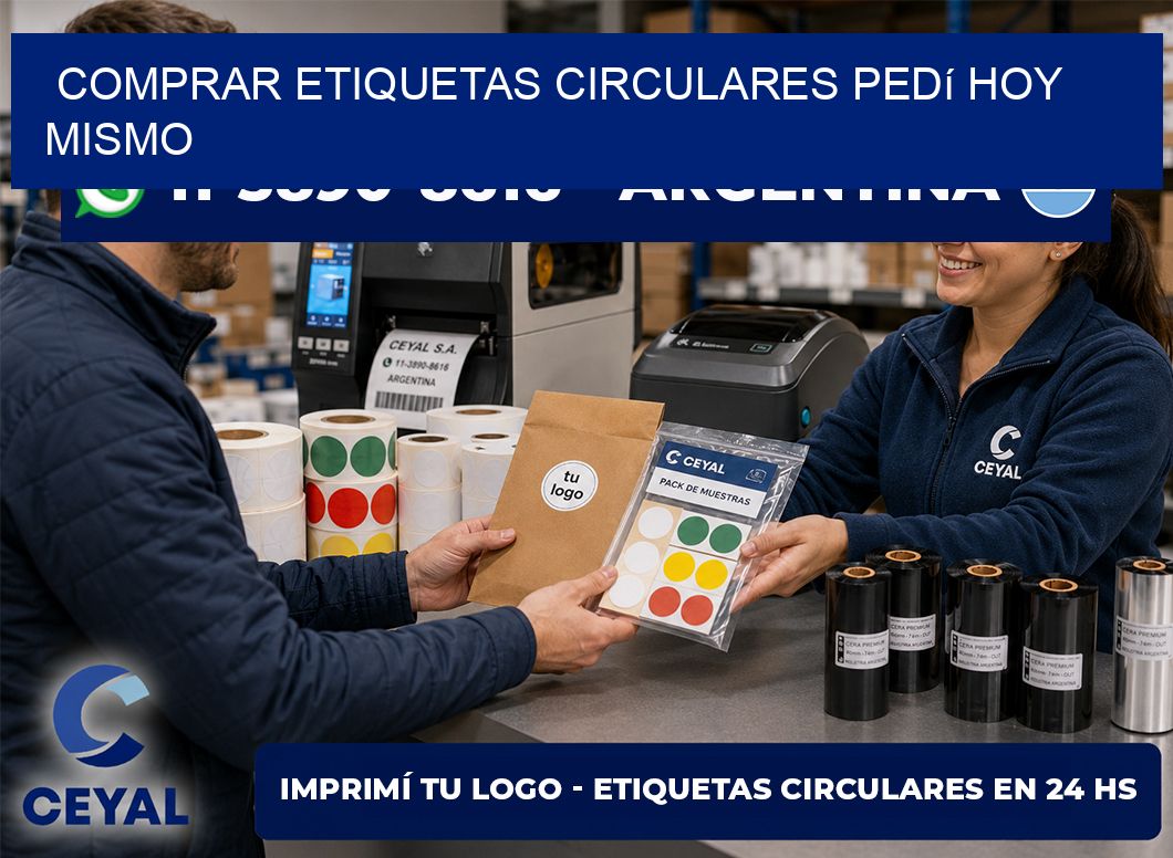 COMPRAR ETIQUETAS CIRCULARES Pedí hoy mismo