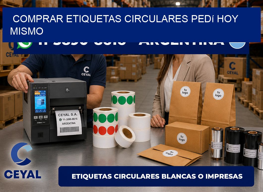 COMPRAR ETIQUETAS CIRCULARES Pedí hoy mismo