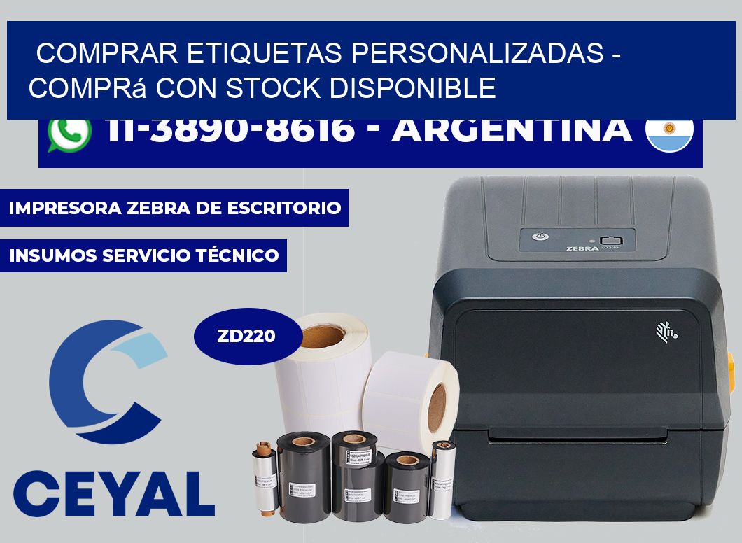 COMPRAR ETIQUETAS PERSONALIZADAS - Comprá con stock disponible