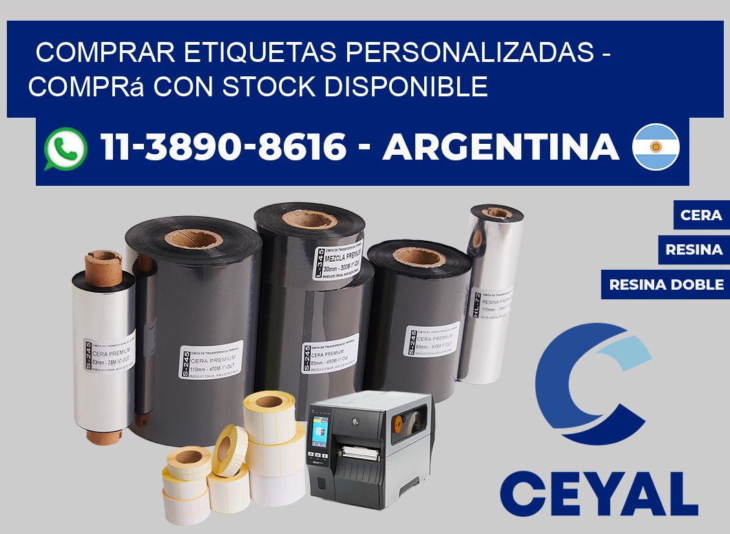 COMPRAR ETIQUETAS PERSONALIZADAS - Comprá con stock disponible