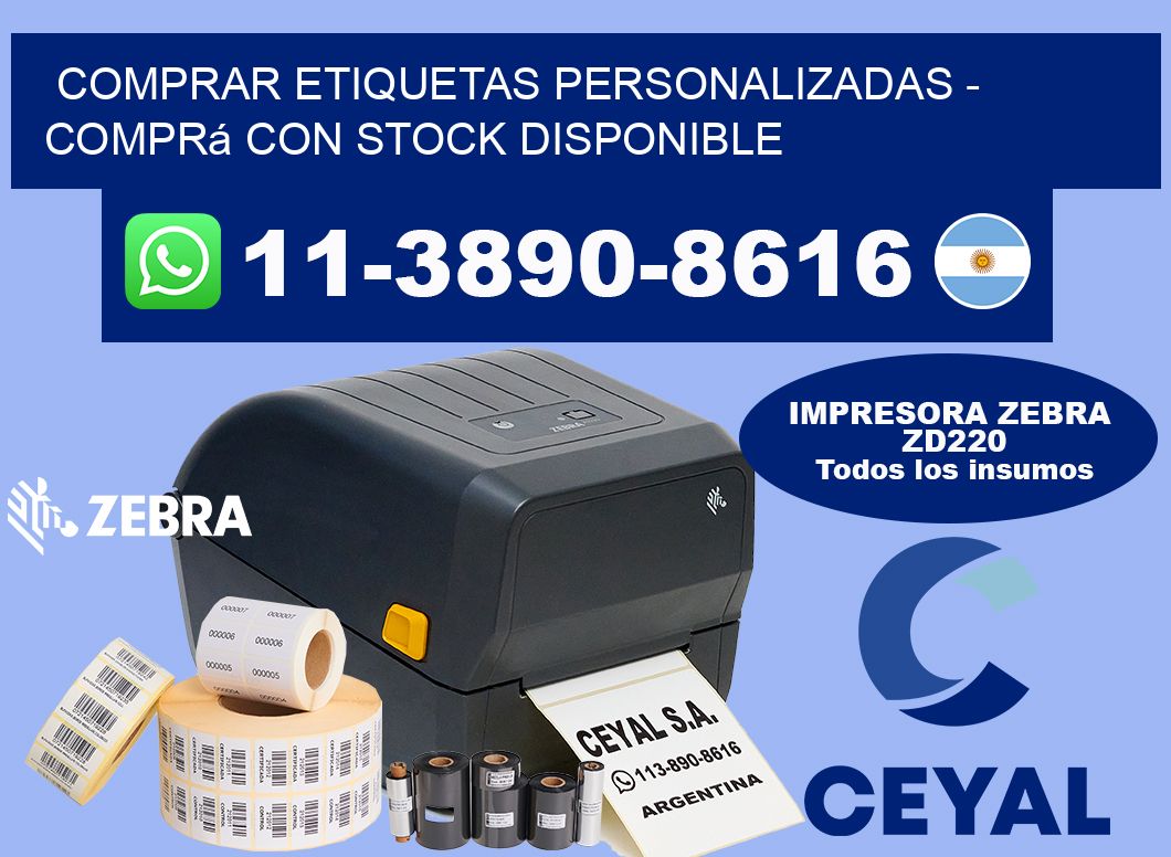 COMPRAR ETIQUETAS PERSONALIZADAS - Comprá con stock disponible