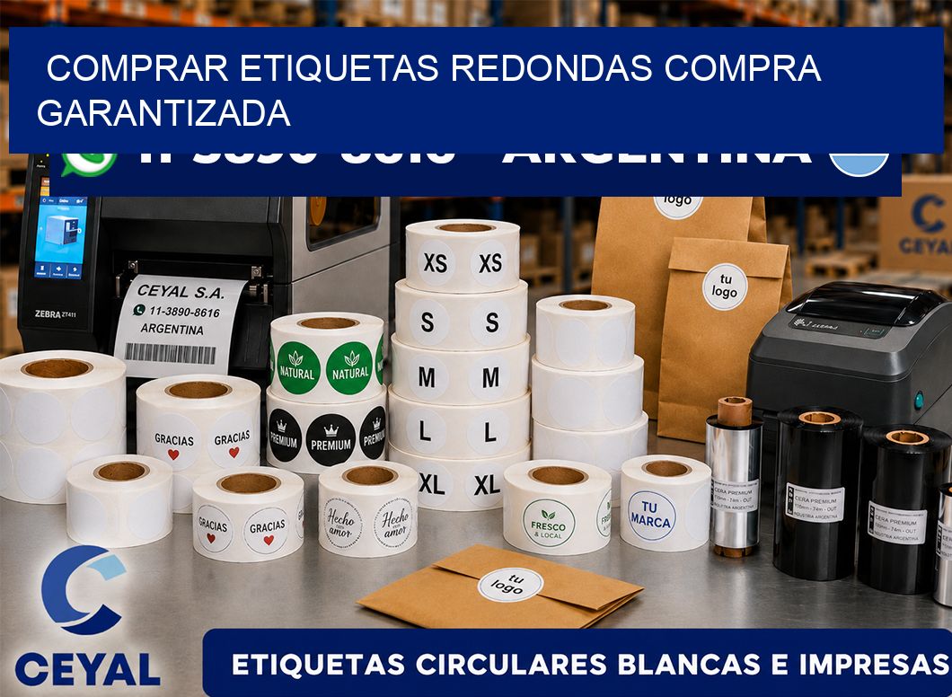 COMPRAR ETIQUETAS REDONDAS Compra garantizada