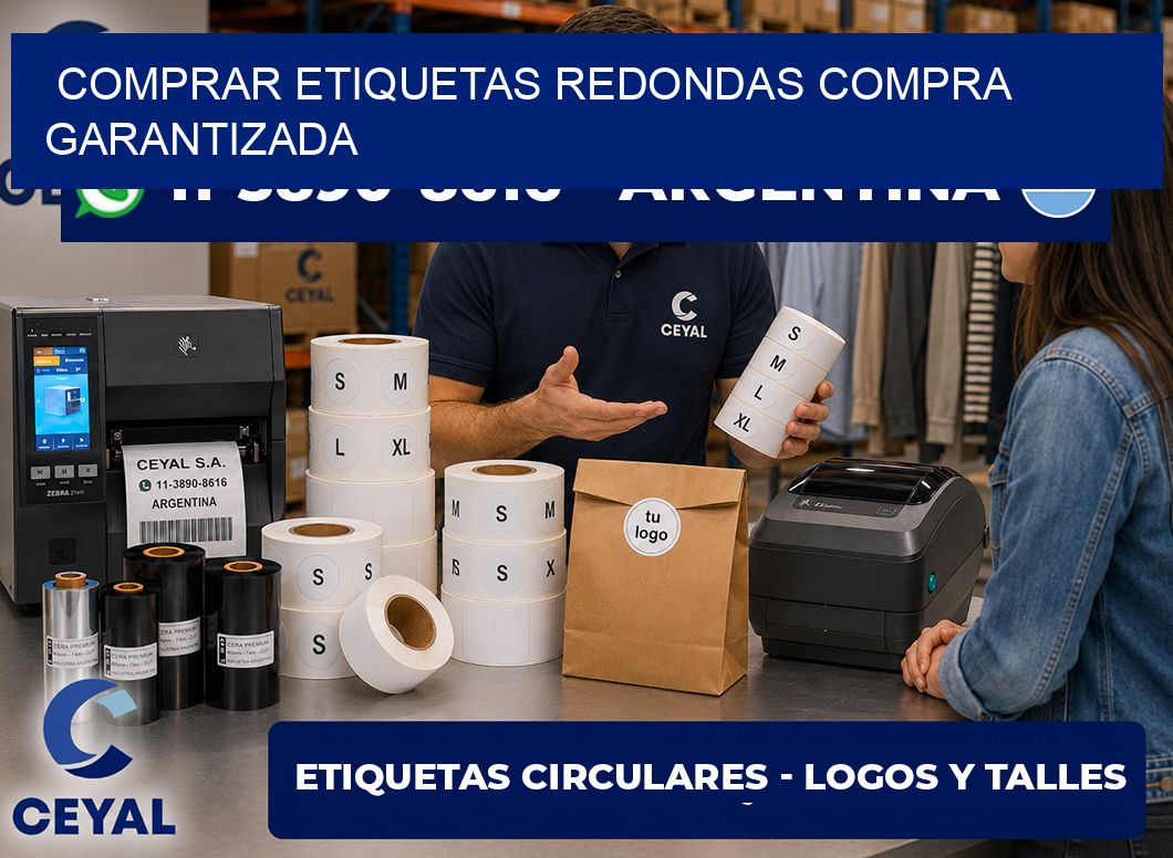COMPRAR ETIQUETAS REDONDAS Compra garantizada