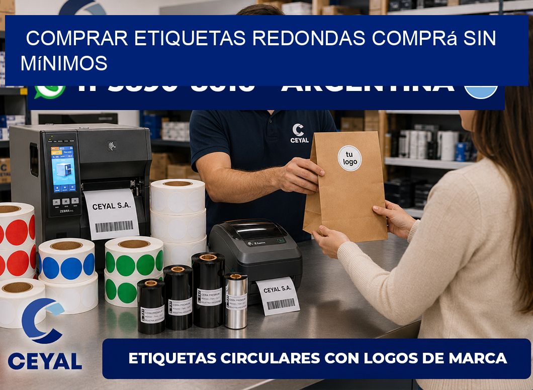 COMPRAR ETIQUETAS REDONDAS Comprá sin mínimos