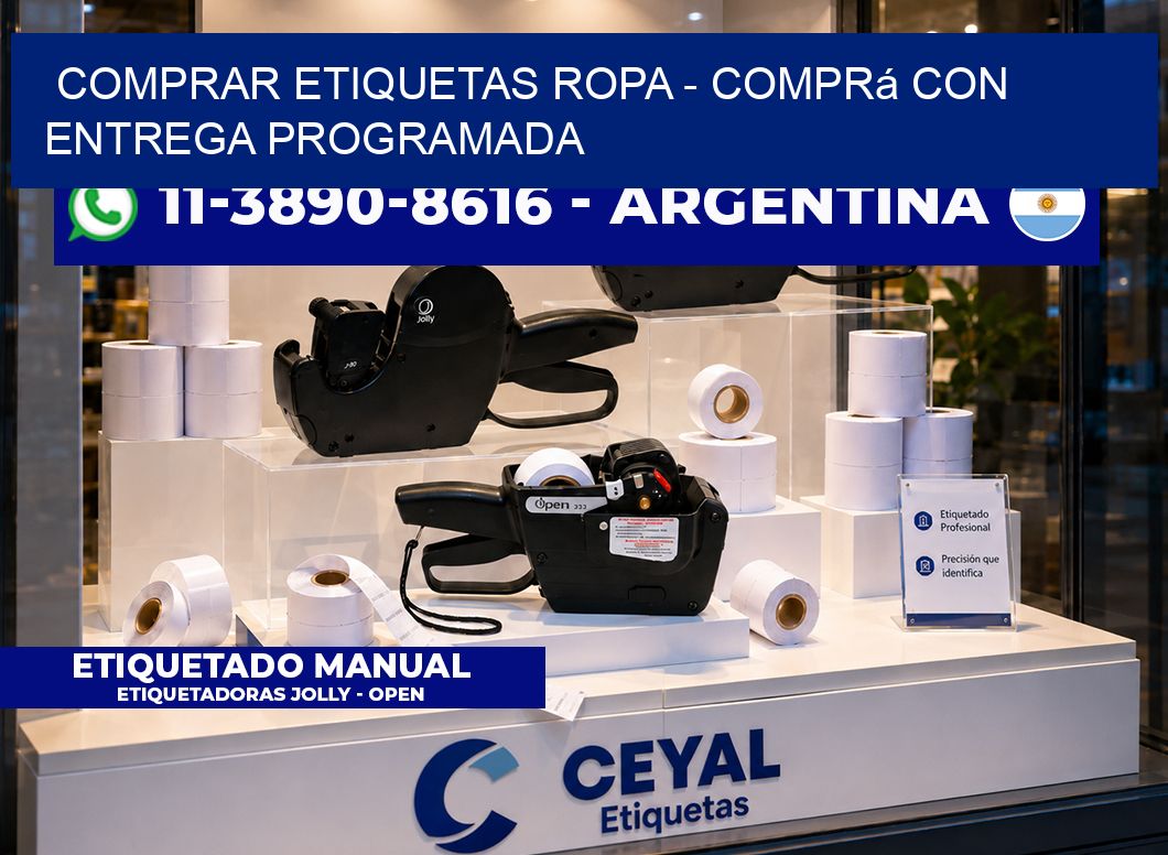 COMPRAR ETIQUETAS ROPA - Comprá con entrega programada