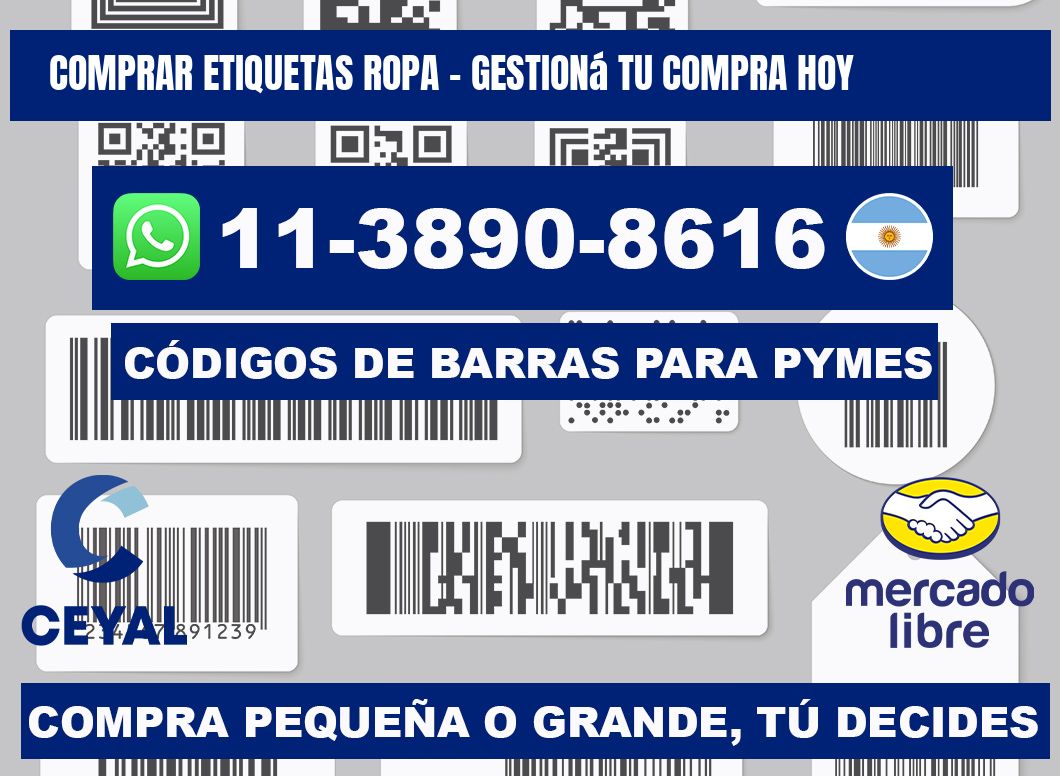 COMPRAR ETIQUETAS ROPA - Gestioná tu compra hoy
