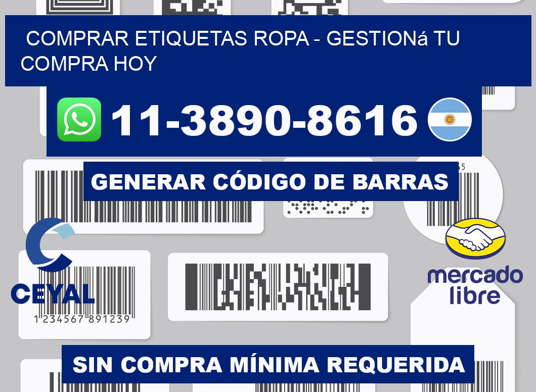 COMPRAR ETIQUETAS ROPA - Gestioná tu compra hoy