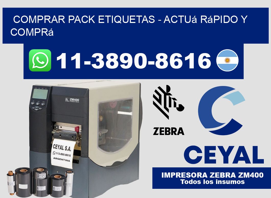 COMPRAR PACK ETIQUETAS - Actuá rápido y comprá