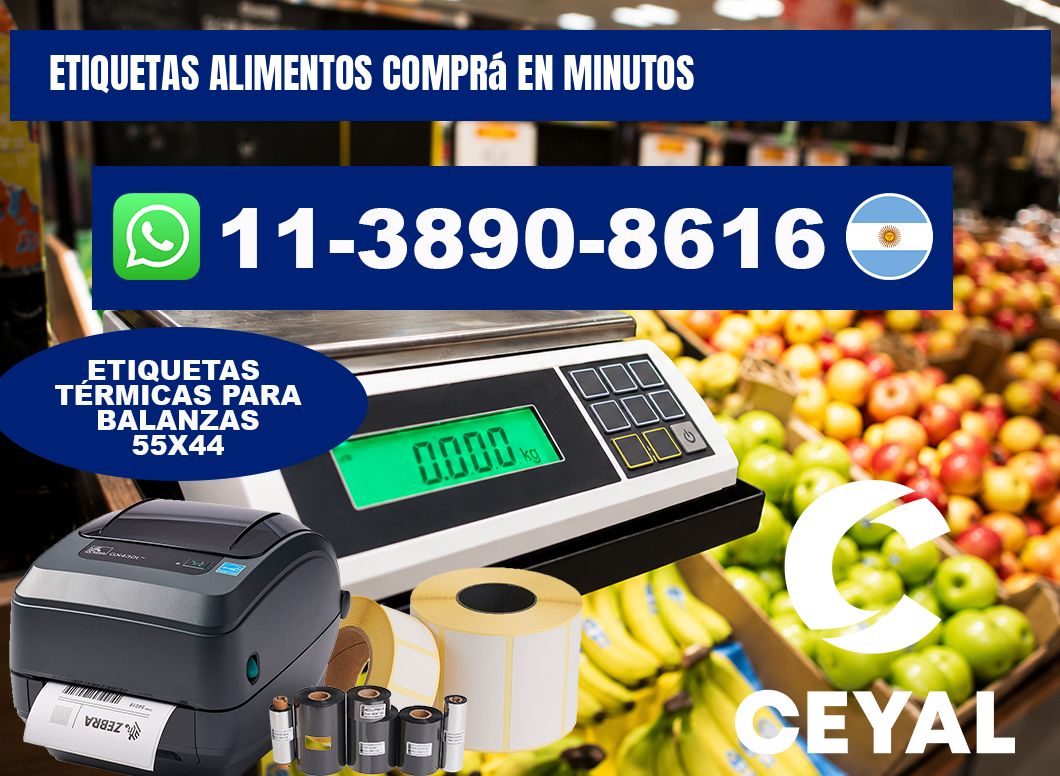 ETIQUETAS ALIMENTOS Comprá en minutos