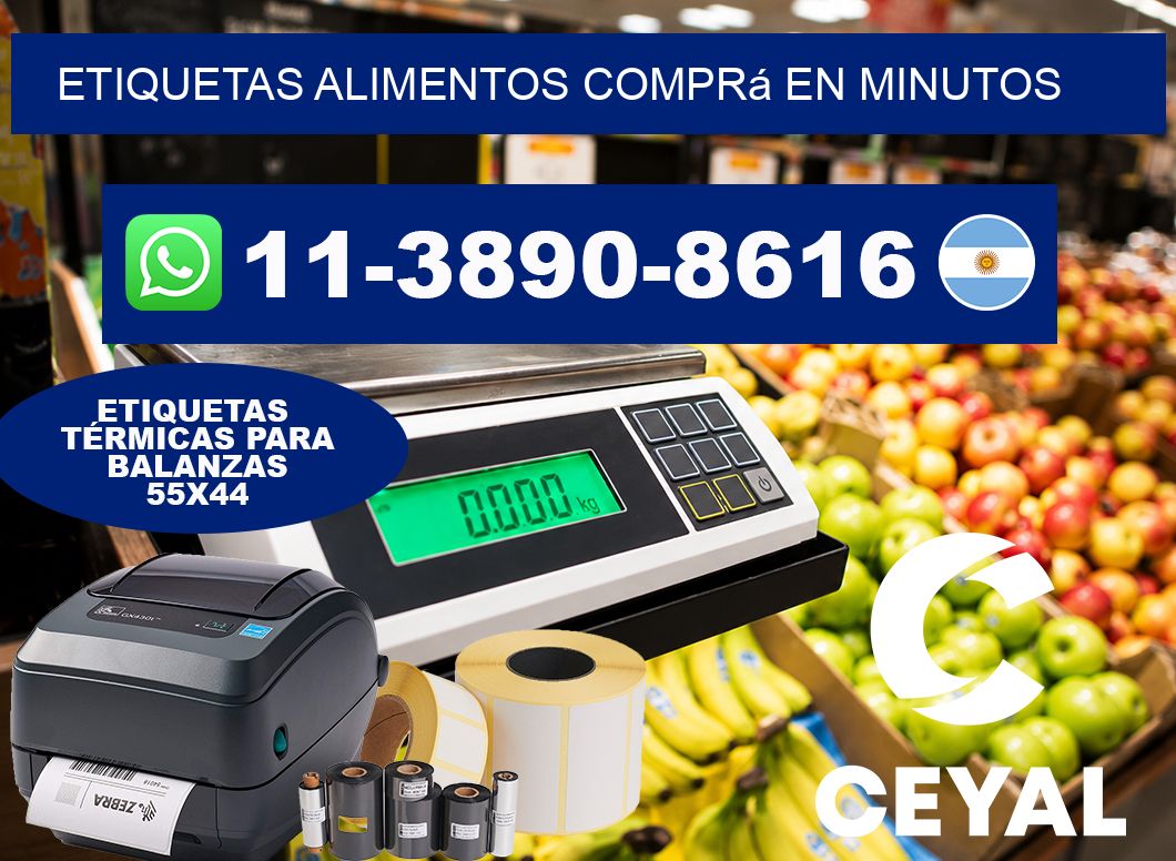 ETIQUETAS ALIMENTOS Comprá en minutos