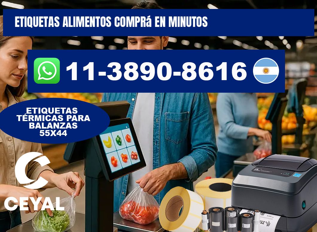 ETIQUETAS ALIMENTOS Comprá en minutos