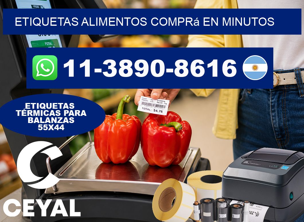 ETIQUETAS ALIMENTOS Comprá en minutos