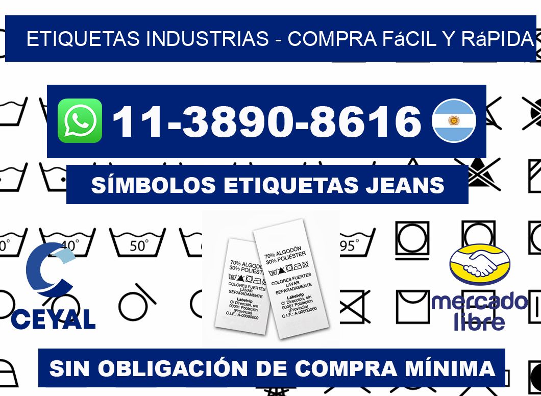 ETIQUETAS INDUSTRIAS - Compra fácil y rápida