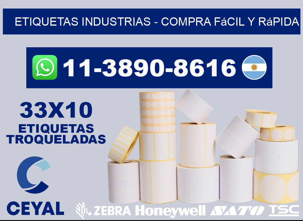 ETIQUETAS INDUSTRIAS - Compra fácil y rápida