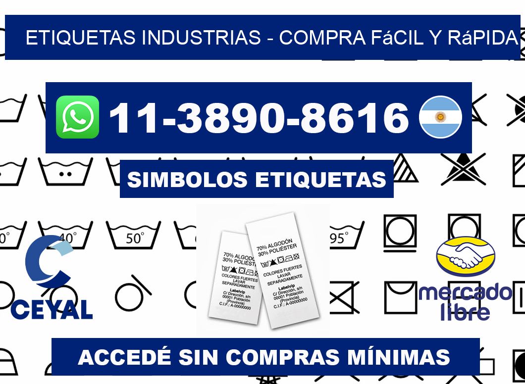 ETIQUETAS INDUSTRIAS - Compra fácil y rápida