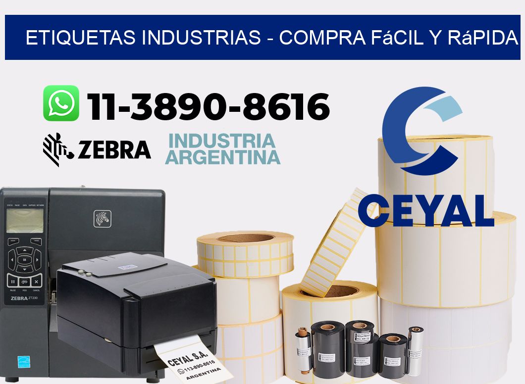 ETIQUETAS INDUSTRIAS - Compra fácil y rápida