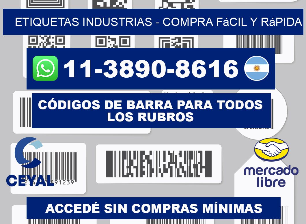 ETIQUETAS INDUSTRIAS - Compra fácil y rápida