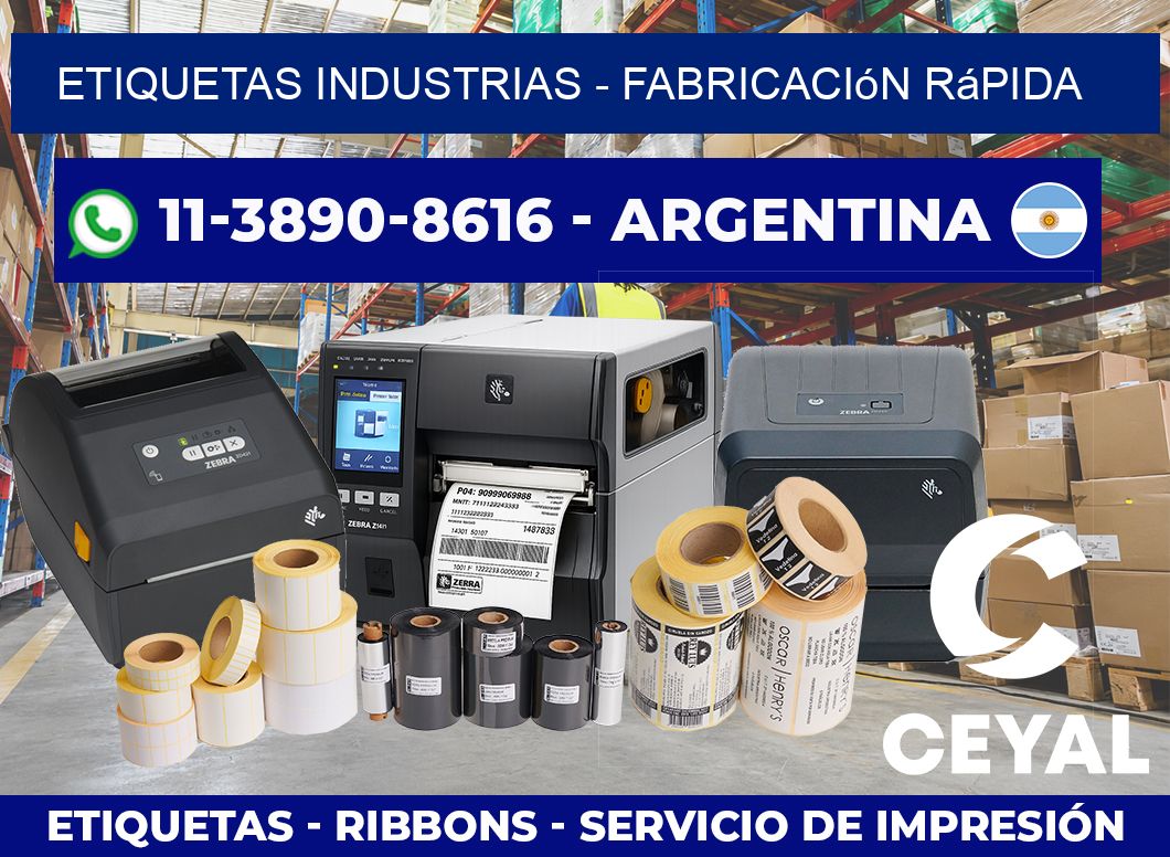 ETIQUETAS INDUSTRIAS – Fabricación rápida